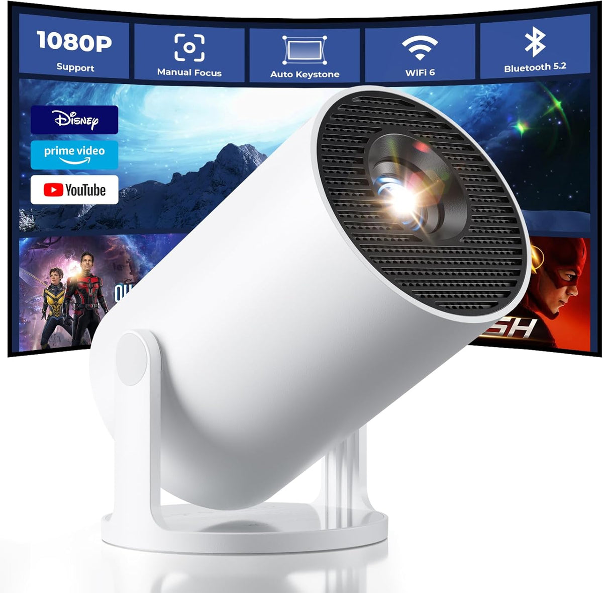FLYNHOM™ Ultra-Bright Home Cinema Projector
