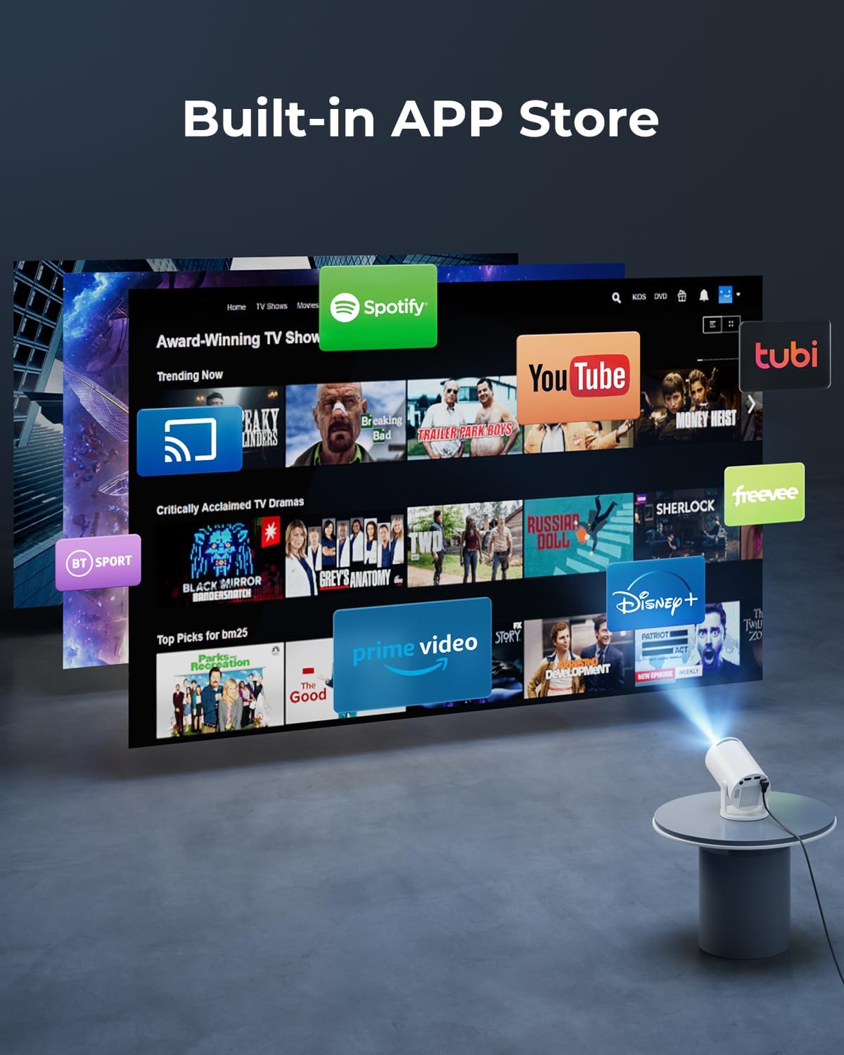 FLYNHOM™ Ultra-Bright Home Cinema Projector