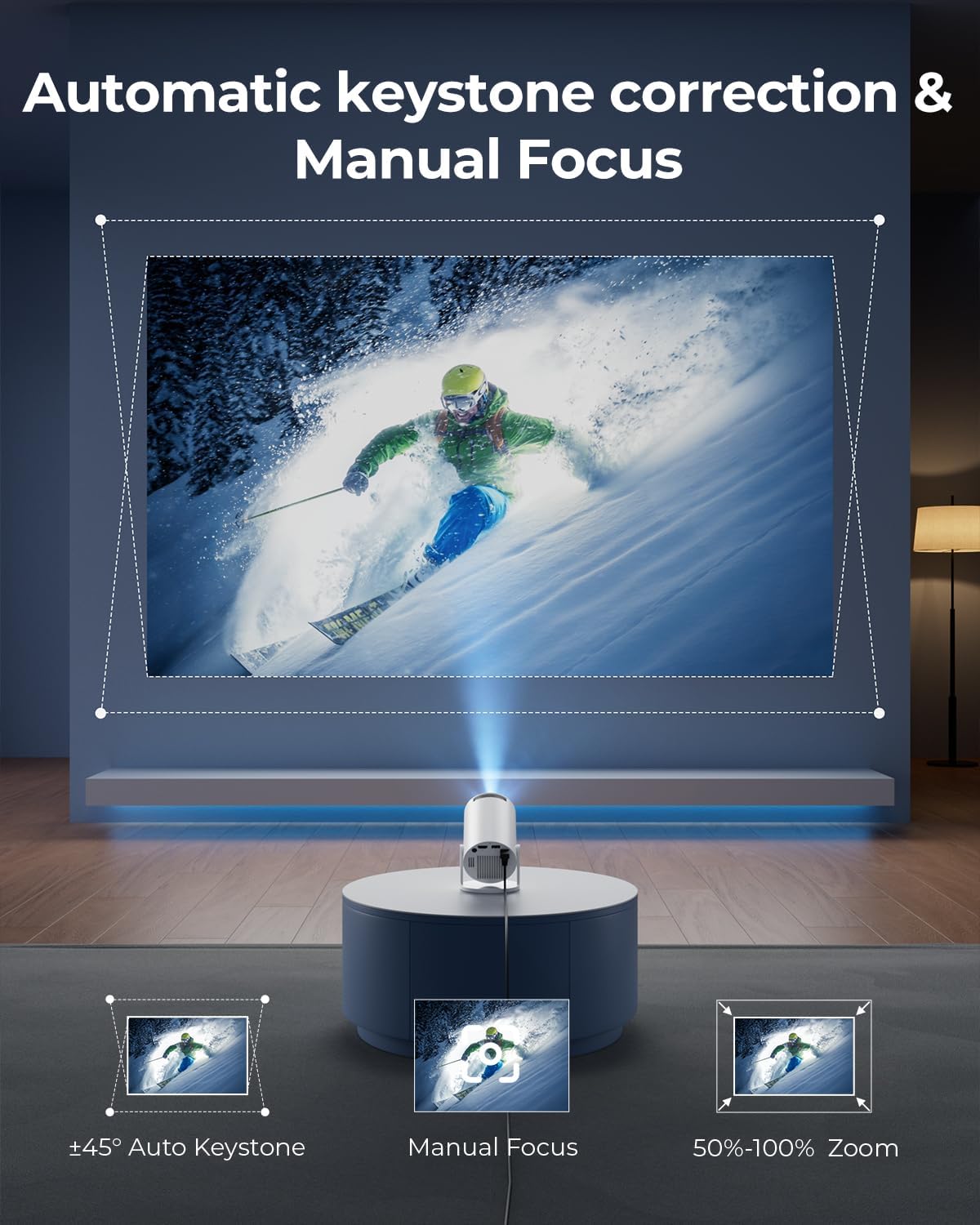 FLYNHOM™ Ultra-Bright Home Cinema Projector